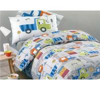 Caleffi - Parure Copripiumino Singolo - CITY CAR - Grigio