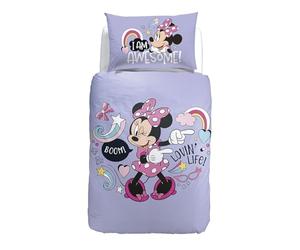Caleffi Parure Copripiumone Minnie Boom in Cotone Singolo