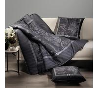 Caleffi Plaid Trapuntato Alviero Martini 1ª Classe Art. Geo Night 130x170 cm in Raso di puro Cotone