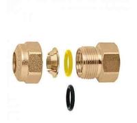 Caleffi Raccordo Dritto 1/2 '' Femmina per Rame, Cromato, Cromo, Taglia Unica