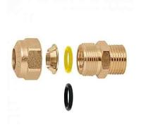 Caleffi Raccordo Dritto 1/2 '' Maschio per Rame, Cromo, Taglia Unica