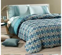 Caleffi river trapunta matrimoniale colore avio