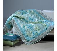 Caleffi Scaldotto Bel Mond Plaid Invernale 130x170 cm - Trapunta Imbottita 250 g/m² in 100% Cotone - Made in Italy - Morbido e Anallergico (Anice)