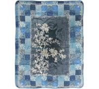 Scaldotto Plaid divano 130x170 Caleffi imbottito Berry blu Notte