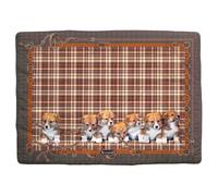 Caleffi Scaldotto Cuccioli, Plaid Imbottito Trapuntato, Regalo per Bambini (Cuoio)