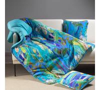 Caleffi Scaldotto Plaid Avana variante bluette