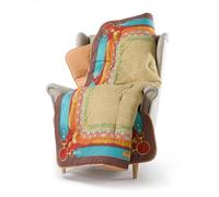 Caleffi Scaldotto- Plaid Divano e Letto 130x170 cm Morbida Microfibra Calda Avvolgente, Copridivano e Copriletto Trapuntato Artigianale e Lavabile, Coperta Copri Divano e Copri Letto Ottimo Comfort