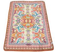 Caleffi - Scaldotto, Plaid Divano in Cotone, Coperta Alhambra colore Ambra 130x170cm imbottitura in fibra anallergica - Coperte per adulti e bambini