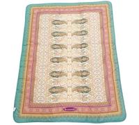 Caleffi - Scaldotto, Plaid Divano in Cotone, Coperta Kashmir colore Smeraldo 130x170cm imbottitura in fibra anallergica - Coperte per adulti e bambini