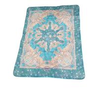 Caleffi - Scaldotto, Plaid Divano in Cotone, Coperta Serenissima colore Turchese 130x170 cm imbottitura in fibra anallergica - Coperte per adulti e bambini