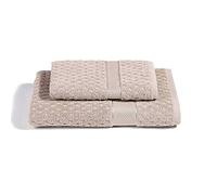 Caleffi Set 1+1 Asciugamano con OSPITE Sirena (Naturale)