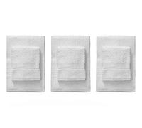 Caleffi Set 3+3 Asciugamani E OSPITE Festa del Bianco Vari Colori (Bianco)