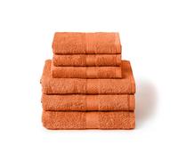 Caleffi Set Asciugamani Bagno con Ospite 6 Pz - Composto da 3x Asciugamano Viso 55x100 cm + 3x Asciugamano Bidet 40x60 cm - Cotone 100% Morbido e Ultra Assorbente - Doccia, Viso e Ospitalità Set Bagno