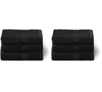 Caleffi Set Asciugamani Bagno Piccoli 3X, 40x60cm, Cotone 100% Morbido e Assorbente per Bagno, Viso e Uso Quotidiano, Asciugamani Bidet di Alta Qualità, Asciugamano Ospiti Resistente ai Lavaggi, Nero