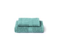 Caleffi Set Asciugamani Bagno Viso e Bidet in Cotone, Asciugamani Resistente a Lavaggi, Include 1 Asciugamano Viso 55x100 cm e 1 Asciugamano Bidet Ospite 40x60 cm, 2 Pezzi