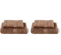 Caleffi Set Asciugamani Bagno Viso e Bidet in Cotone, Asciugamani Resistente a Lavaggi, Include 1 Asciugamano Viso 55x100 cm e 1 Asciugamano Bidet Ospite 40x60 cm, Asciugamani 2 Pezzi