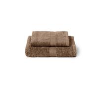 Caleffi Set Asciugamani Bagno Viso e Bidet in Cotone, Asciugamani Resistente a Lavaggi, Include 1 Asciugamano Viso 55x100 cm e 1 Asciugamano Bidet Ospite 40x60 cm, Asciugamani 2 Pezzi