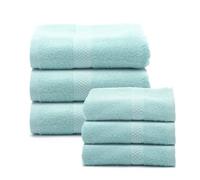 Caleffi - Set Asciugamani Bagno Viso e Bidet in Morbida Spugna 100% Cotone con 3 Asciugamani Viso 55x100 cm + 3 Asciugamani Bidet Ospite 40x60 cm, Asciugamano Resistente a Lavaggi Frequenti e Durevole