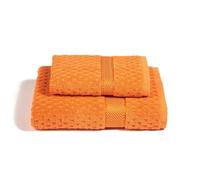 Coppia di spugne asciugamano e ospite CALEFFI Sirena spugna di cotone