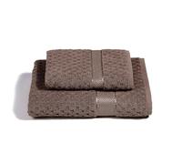 Coppia di spugne asciugamano e ospite CALEFFI Sirena spugna di cotone