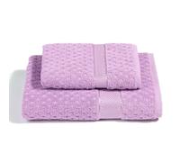 Caleffi - Set Asciugamani Bagno Viso e Bidet Morbida Spugna 100% Cotone Jacquard, 1 Asciugamano Viso 60x110 cm + 1 Asciugamano Bidet Ospite 40x60 cm Assorbenti Resistenti a Lavaggi Frequenti, Durevoli