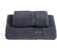 Caleffi Set Asciugamani Bagno Viso e Bidet Morbida Spugna Mod. Sirena Antracite