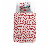 Caleffi Set Copripiumino per Letto Singolo 1 Posto Gufetti 1004456 S38