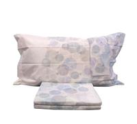 Caleffi Set Lenzuola In Cotone, Completo Letto Matrimoniale Due Piazze, Sonic Azzurro Lenzuolo Sopra, Sotto con angoli e 2 Federe