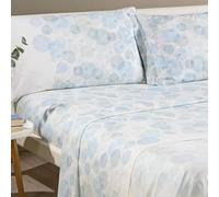 Caleffi Set Lenzuola In Cotone, Completo Letto Matrimoniale Due Piazze, Sonic Azzurro Lenzuolo Sopra, Sotto con angoli e 2 Federe