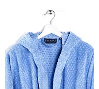 Caleffi Sirena Accappatoio con Cappuccio, Cotone , Azzurro Scuro, XL, 37566