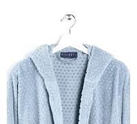 Caleffi Sirena Accappatoio con Cappuccio, Cotone , Ghiaccio, L, 67216