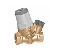 CALEFFI Sprudelux - Riduttore di pressione a sede micro-inclinata 3/8 pollici fino a 80°C, intervallo di regolazione della pressione lato uscita 0,8 a 4 bar (senza manometro)