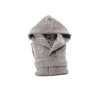 Caleffi Stripe Accappatoio con Cappuccio, Cotone , Naturale, S, 73828