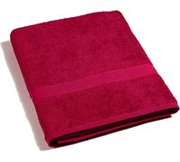 Caleffi Asciugamano Bagno di Spugna Telo Doccia 100% Cotone Idrofilo 100x150 cm in Tinta Unita colore Bordeaux - Minorca