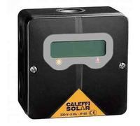 Caleffi Termostato con Display Visualizzazione Temperatura Bollitore, Nero, HVAC Control Thermostat, Montaggio a Parete, 230V AC, 25-50°C, IP54