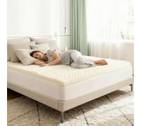 Caleffi - Topper Matrimoniale Memory Foam 160x190 - Topper in Memory 6 cm - Elastici agli Angoli e Tessuto Sfoderabile Antibatterico - Copri Materasso Fresco e Rinfrescante - Made in Italy