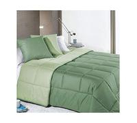 Caleffi Trapunta Bicolor Letto Singolo 1 Piazza Tinta Unita Vari Colori (Giada)