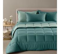 Caleffi Trapunta Invernale Matrimoniale Vita 260x265 cm - Double Face Cotone e Lyocell - Imbottitura 300 g/m² Anallergica - Made in Italy (Pavone)