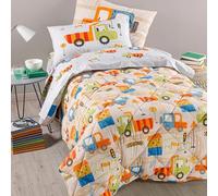 Caleffi Trapunta invernale per letto singolo una piazza in Cotone Art. City Car - Beige 165x265 cm