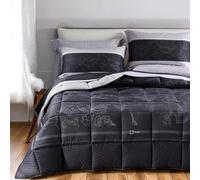 Caleffi Trapunta Matrimoniale 1a eo Night - Raso di Cotone 100% - 260x265 cm - Imbottitura Anallergica 300 gr/m² - Made in Italy