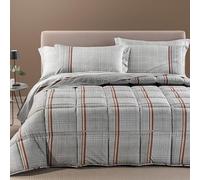 Caleffi Trapunta Matrimoniale Invernale in 100% Cotone Art. Scozia 260x265 cm Colore Antracite