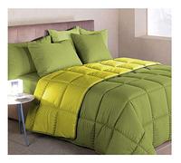 Caleffi Trapunta Modern Letto 1 Piazza E Mezza Tinta Unita Double Face (Verde)