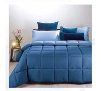 Caleffi TRAPUNTA MODERN LETTO SINGOLO 1 PIAZZA TINTA UNITA DOUBLE FACE VARI COLORI (Bluette)