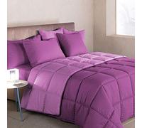 Caleffi Trapunta Modern Letto Singolo 1 Piazza Tinta Unita Double Face Vari Colori (Ciclamino)