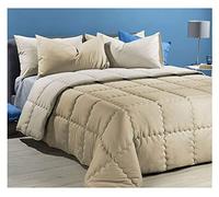 Caleffi Trapunta Modern Letto Singolo 1 Piazza Tinta Unita Double Face Vari Colori (Vaniglia)