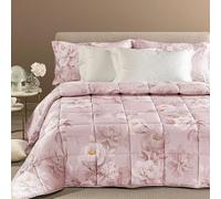 Caleffi Trapunta Piumone matrimoniale due piazze Eloise raso di cotone variante rosa