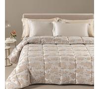 Caleffi Trapunta Piumone matrimoniale due piazze Floret variante tortora