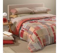 Caleffi Trapunta Piumone singola una piazza Lennox variante corallo