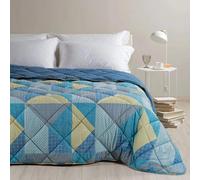 Caleffi Trapunta Singola in Cotone Denim Blues 1008032 2411S50