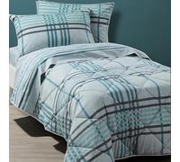 Trapunta singola in cotone CALEFFI Sienna avio piumone invernale